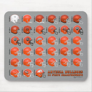 Mousepad Artesia Bulldogs Campeões Estaduais Capacete Mouse