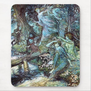 Mousepad Arthur Rackham, "Ninfas de Madeira"