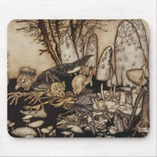 Mousepad Arthur Rackham Peter Pan em jardins de