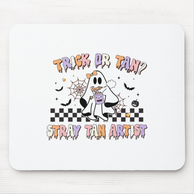 Mousepad Artista De Bronzea De Spray Retroativo Halloween F (Frente)