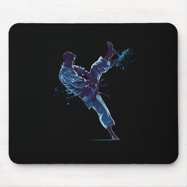 Mousepad Artista Marcial Dinâmico Chute de Karatê (Frente)