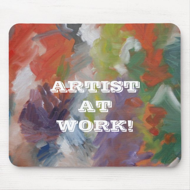 Mousepad "Artista no trabalho " (Frente)