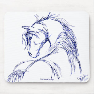 Mousepad Artsy Horse Sketch