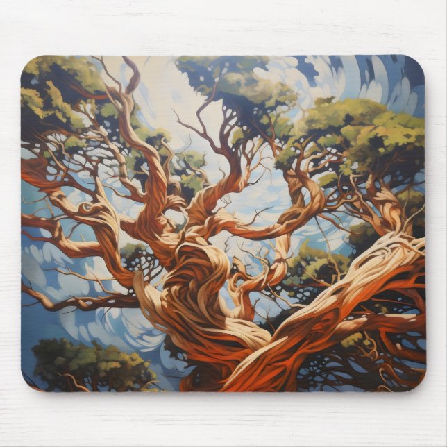 Mousepad Árvore abstrato (Frente)
