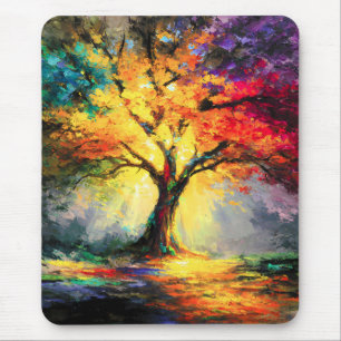 Mousepad Árvore abstrato espiritual da Vida