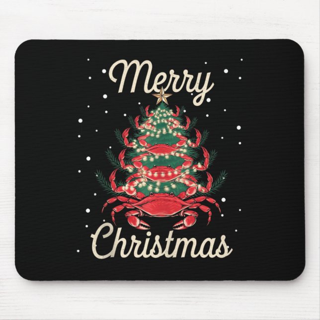 Mousepad Árvore Árvore do Caranguejo do Xmas (Frente)