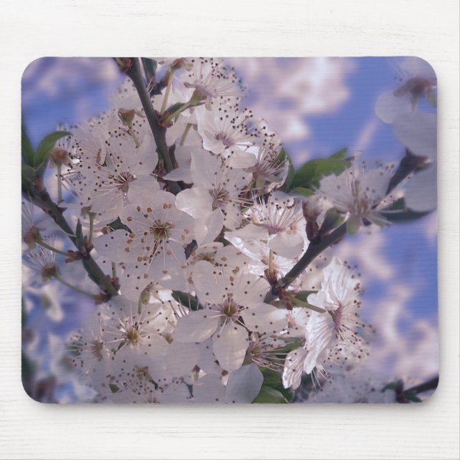 Mousepad Árvore azeda azul-céu (Frente)