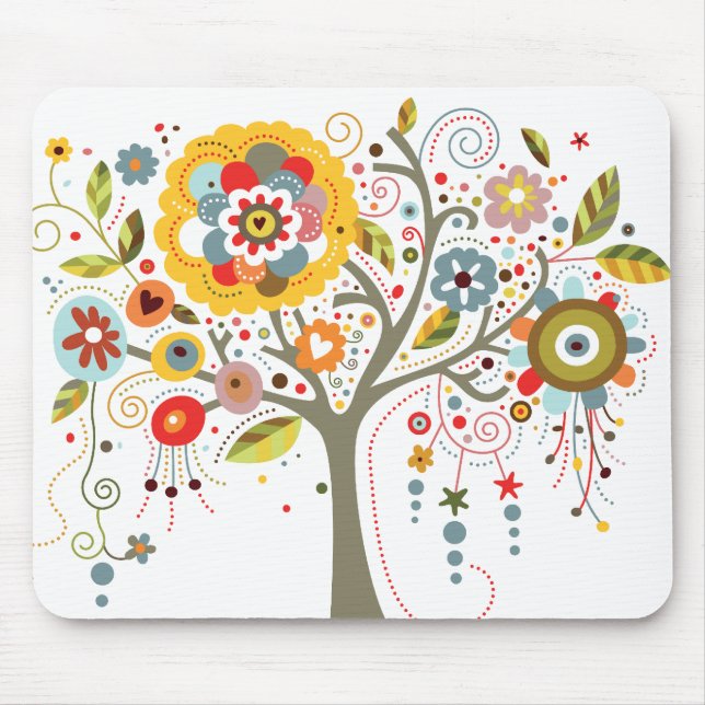 Mousepad Árvore Blooming (Frente)
