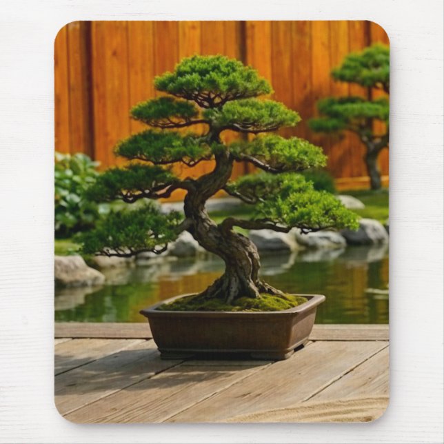 Mousepad Árvore Bonsai do Dragão do Equilíbrio (Frente)
