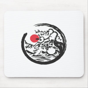 Mousepad Árvore Bonsai Natural Yin Yang Qi Gong Yoga Tai Ch