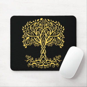 Mousepad Árvore Celta Amarela Da Vida