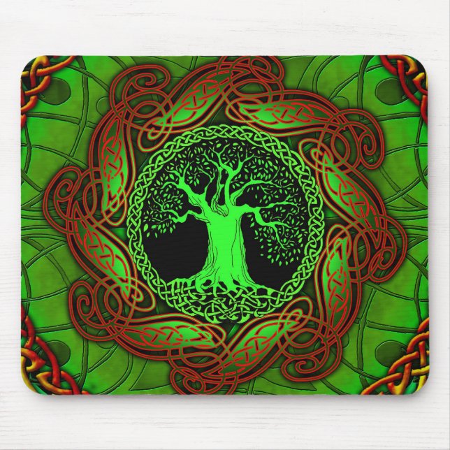 Mousepad Árvore celta (versão iluminada) (Frente)