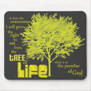 Mousepad Árvore da escritura cristã mousepad/mousemat da
