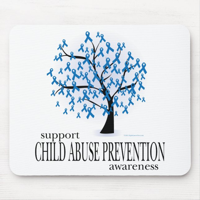Mousepad Árvore da prevenção do pederastia (Frente)