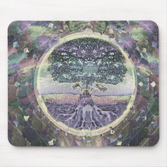 Mousepad Árvore da saúde e da prosperidade da vida (Frente)