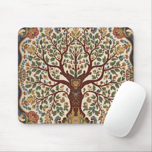 Mousepad Árvore da Vida de William Morris Pré-Rafaelita Vin