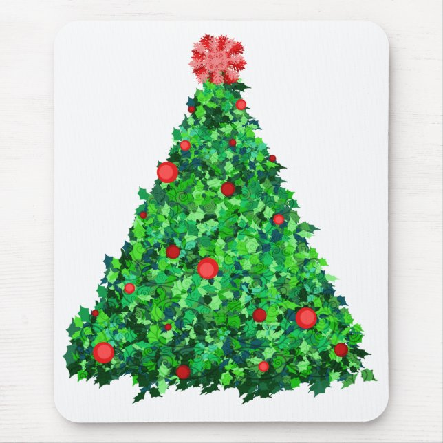 Mousepad Árvore de azevinho (Frente)
