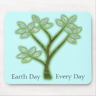 Mousepad Árvore de inspiração do Dia da Terra