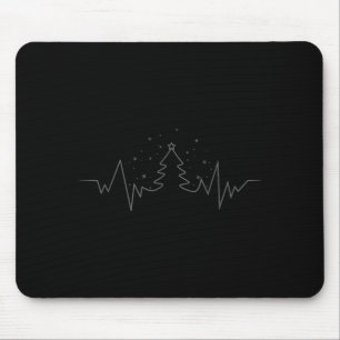 Mousepad Árvore de Natal Batimento Cardíaco Engraçado Para