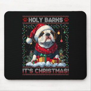 Mousepad Árvore de Natal Bulldog Desorte Cachorros