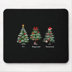 Mousepad Árvore de Natal com Mensagem Oculta Sutil Anti Tru