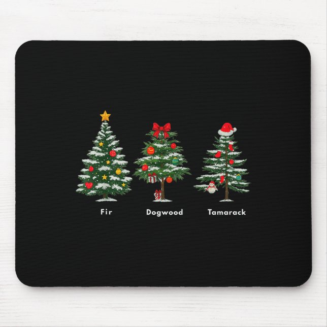 Mousepad Árvore de Natal com Mensagem Oculta Sutil Anti Tru (Frente)