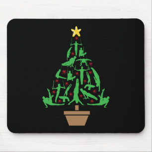 Mousepad Árvore de Natal da ginástica masculina