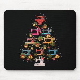 Mousepad Árvore de Natal da Máquina de Costura
