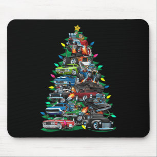 Mousepad Árvore de Natal de Carro Engraçada Cal Carros Musc