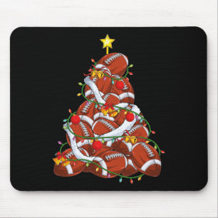 Mousepad Árvore de Natal de Futebol Americano Xmas Play