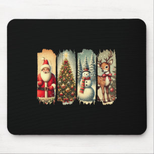 Mousepad Árvore de Natal de Papais noeis de Snowman Deer Xm
