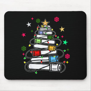Mousepad Árvore de Natal de Tubos de Sangue Técnico de Fleb