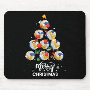 Mousepad Árvore De Natal De Voleibol Presente Para Voleibol