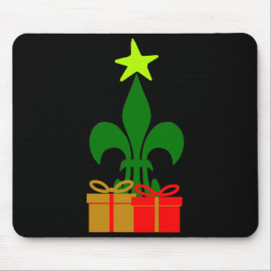 Mousepad Árvore de Natal divertida da Louisiana Cajun Nova