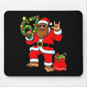 Mousepad Árvore de Natal do Papai Noel Pé Grande Sasquatch