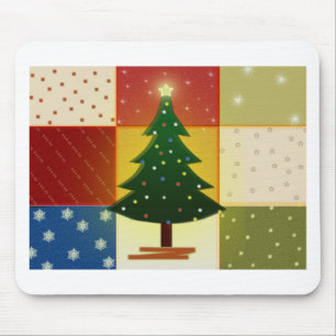 Mousepad Árvore de Natal dos retalhos