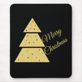 Mousepad Árvore de Natal Dourada