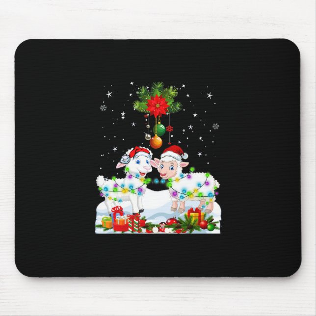 Mousepad Árvore de Natal Engraçado para Ovinos | Presente p (Frente)