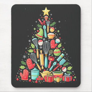 Mousepad Árvore de Natal Fazendo Cook De Chef