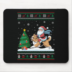 Mousepad Árvore de Natal Feia Luzes de Natal Papais noeis d