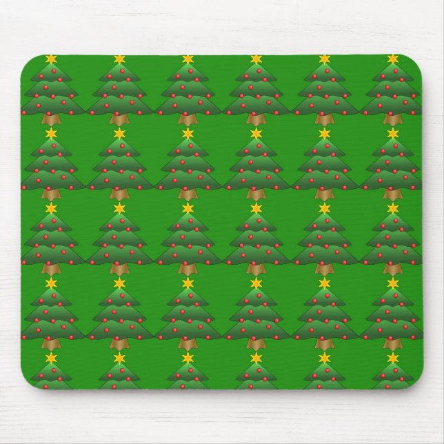 Mousepad Árvore de Natal, feriado (Frente)
