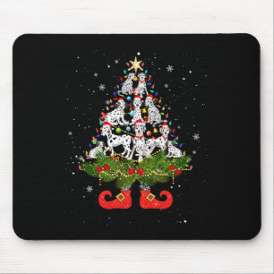 Mousepad Árvore de Natal Ilumina Cachorro de Papai Noel Bon