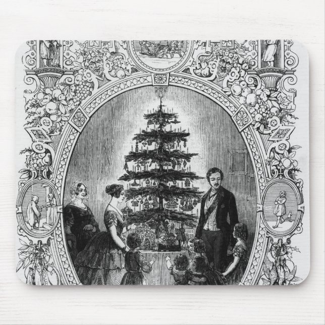 Mousepad Árvore de Natal no castelo de Windsor, 1848 (Frente)