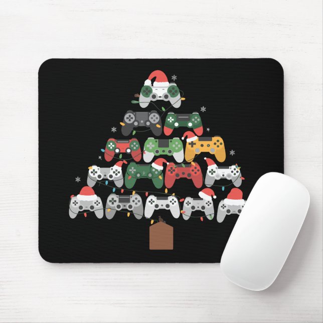Mousepad Árvore de Natal para Gamers Presentes de Natal  (Com mouse)