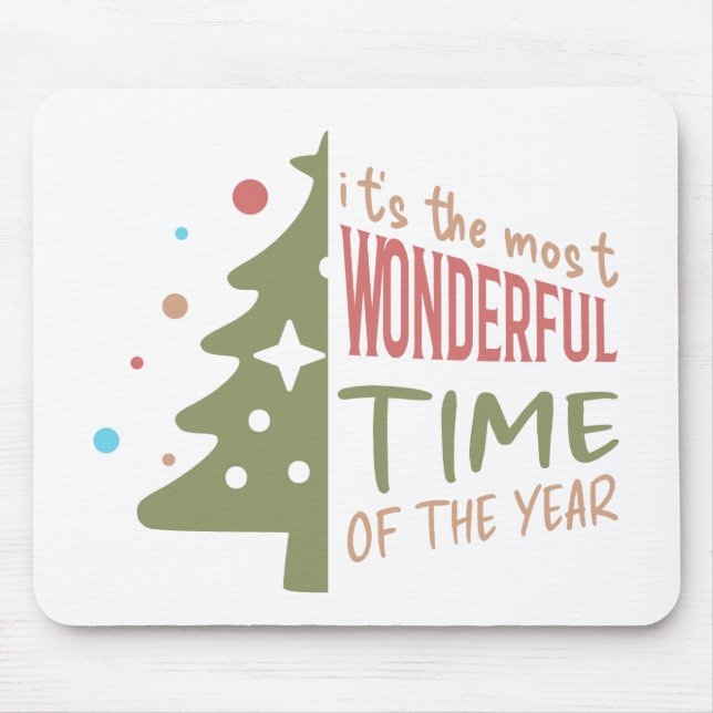 Mousepad Árvore de Natal Pastel (Frente)