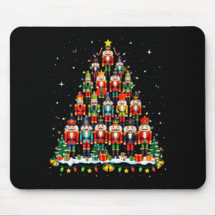 Mousepad Árvore de Natal quebra-nozes engraçado Natal homen