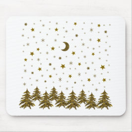 Mousepad Árvore de Natal Sparkasse, lua, estrelas