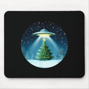 Mousepad Árvore de Natal Transportada por OVNI para Holi In