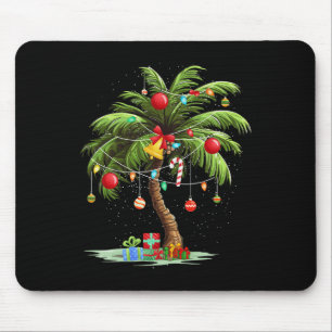 Mousepad Árvore de Palma de Natal Light Hawaiai Tropical Xm