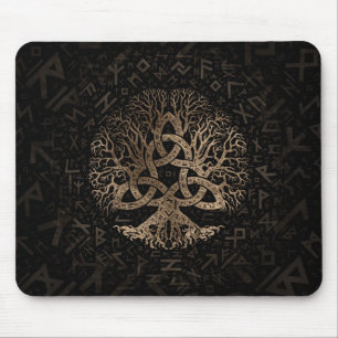 Mousepad Árvore de vida com o Triquetra no teste padrão d